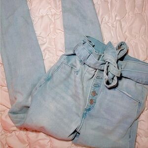 Light Blue High-Waisted Express Women Jeans